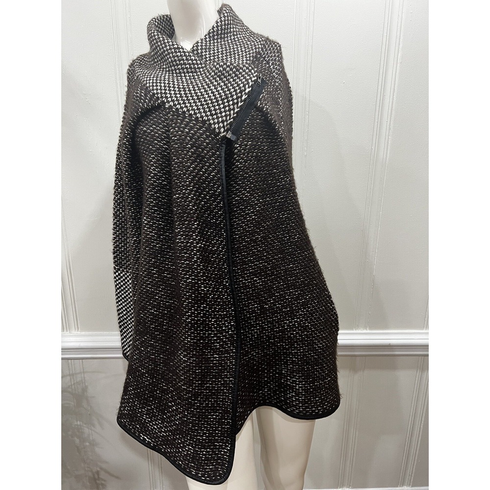 Simply Couture Sweater Women Large Chunky Knit Zipper Neck Open Front Cardigan